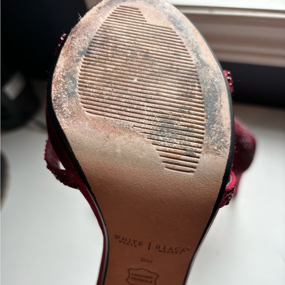 Strappy Red rhinestone sandals - Picture 6 of 7